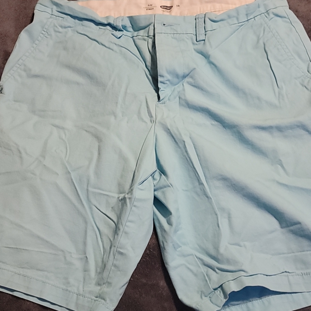 Old Navy Baby Blue Slim khaki shorts